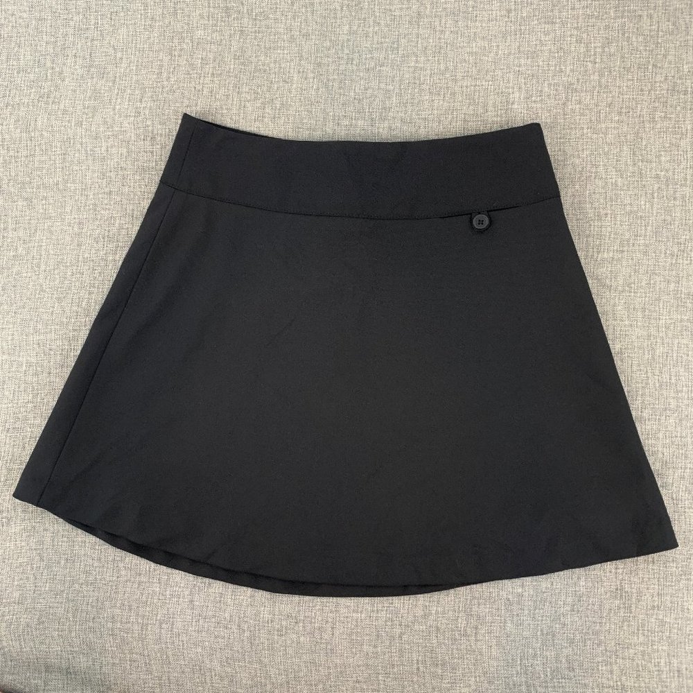 Brand New! Women's GAP Black Wool Mini Skirt Polyester Wool Lycra Size 2 Lined